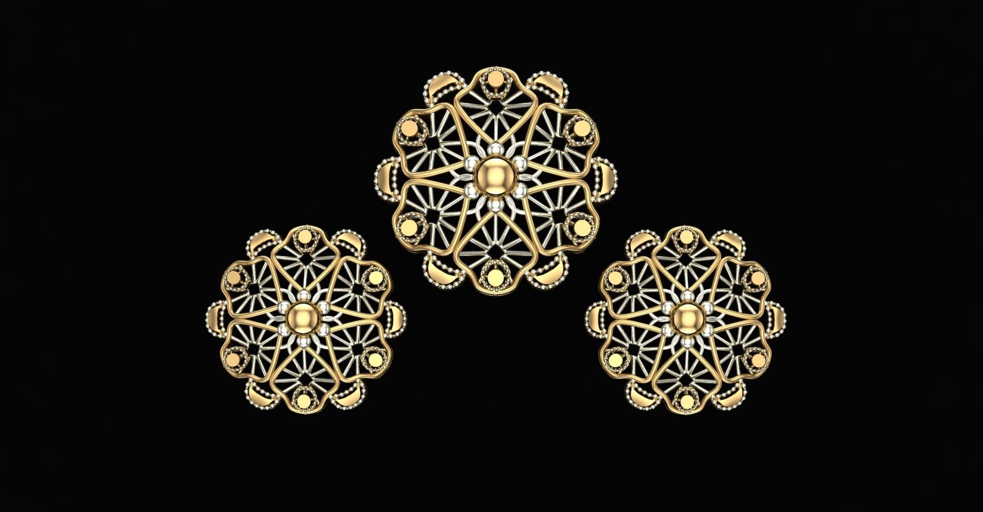 20 Plain Locket Set 3D print model_28