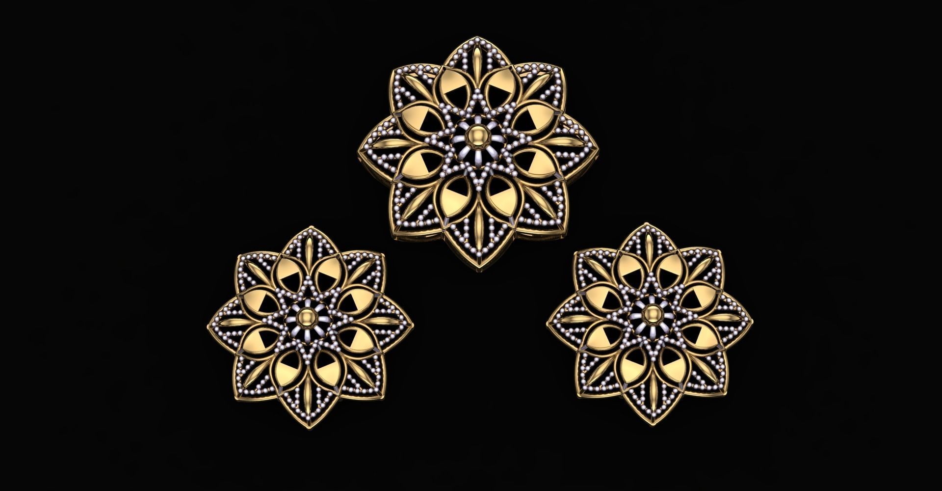 20 Plain Locket Set 3D print model_21