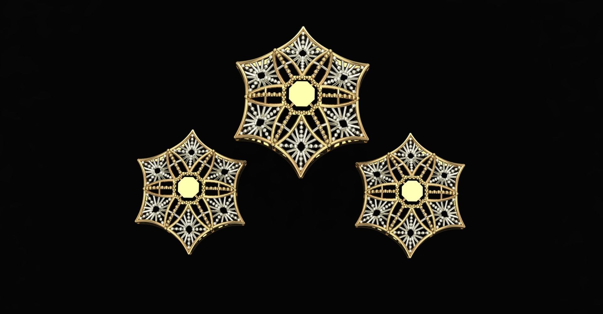 20 Plain Locket Set 3D print model_1