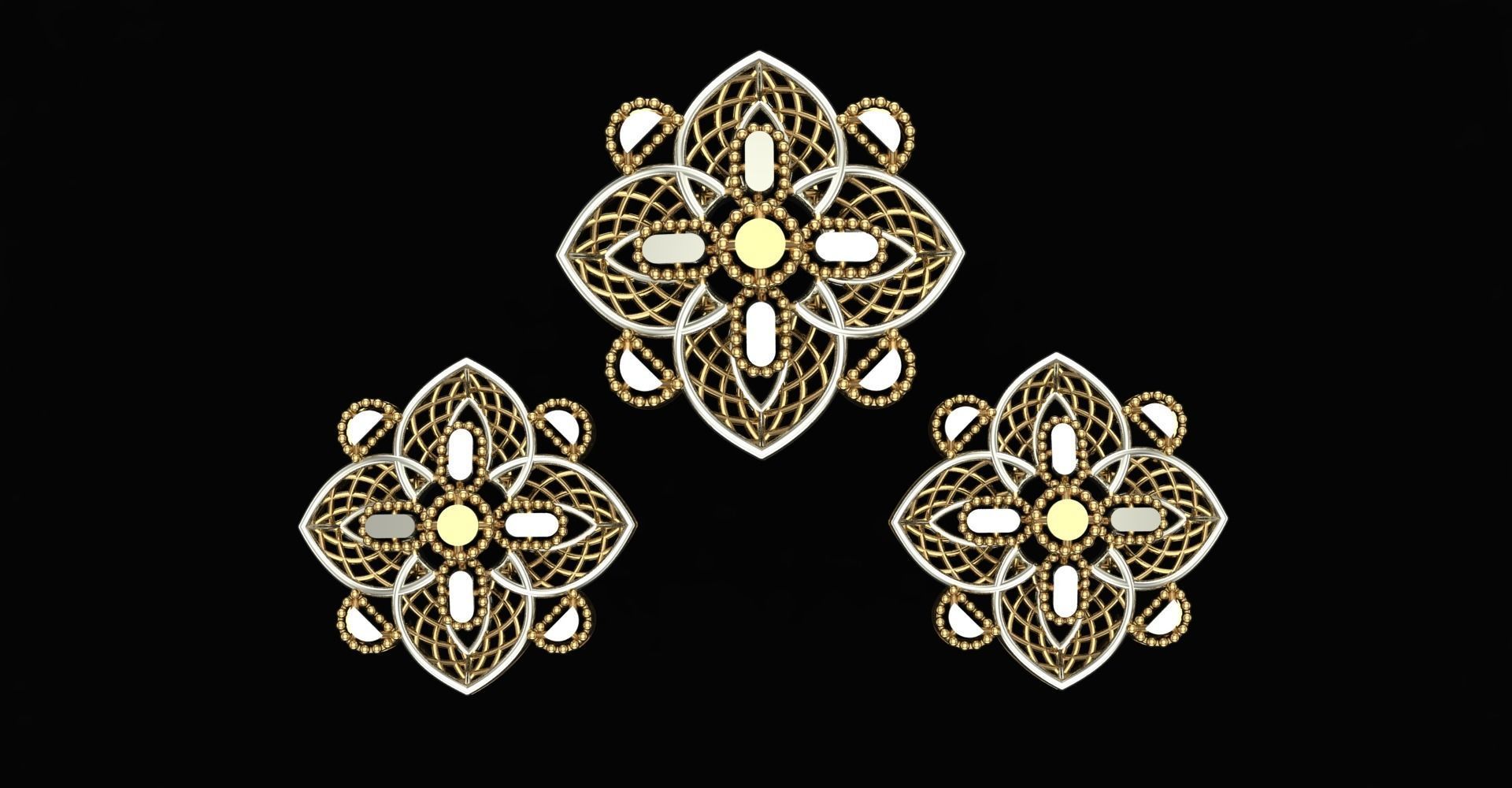 20 Plain Locket Set 3D print model_16