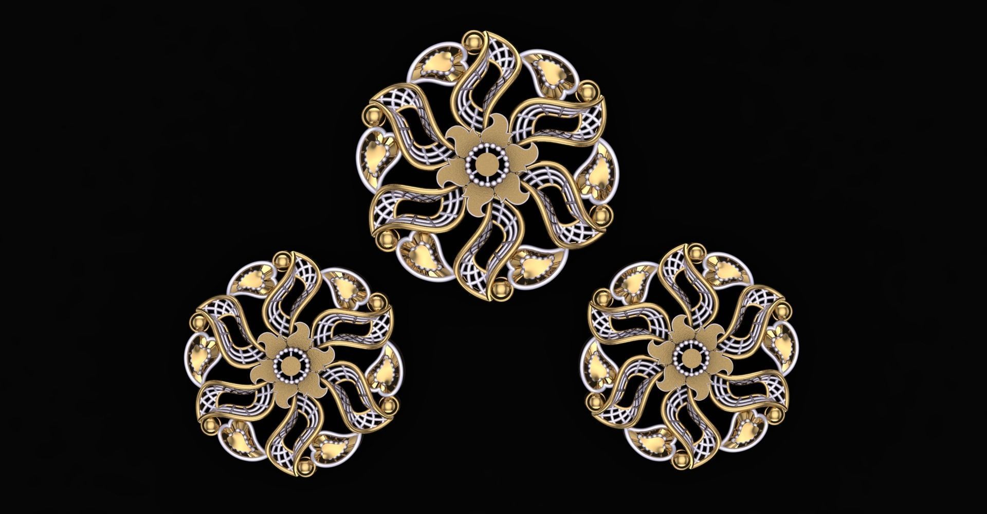 20 Plain Locket Set 3D print model_23