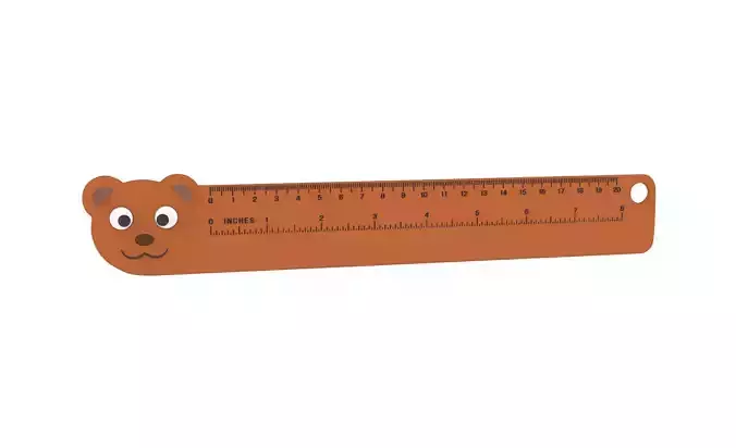 Ruler With Bear Animal Adorable