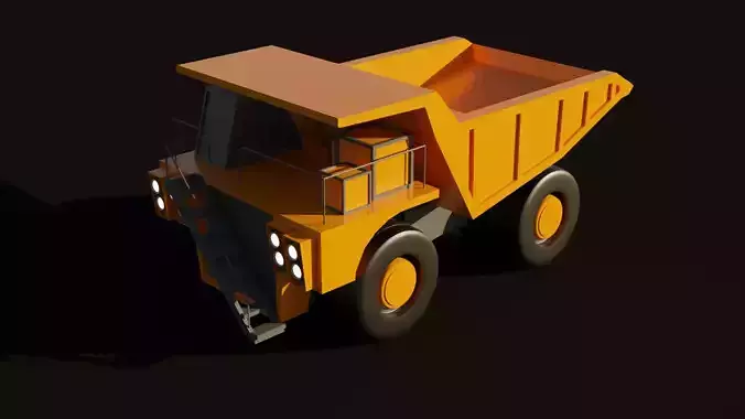 Low-Poly Mining Truck