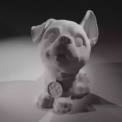 Puppy figurine  Free 3D print model