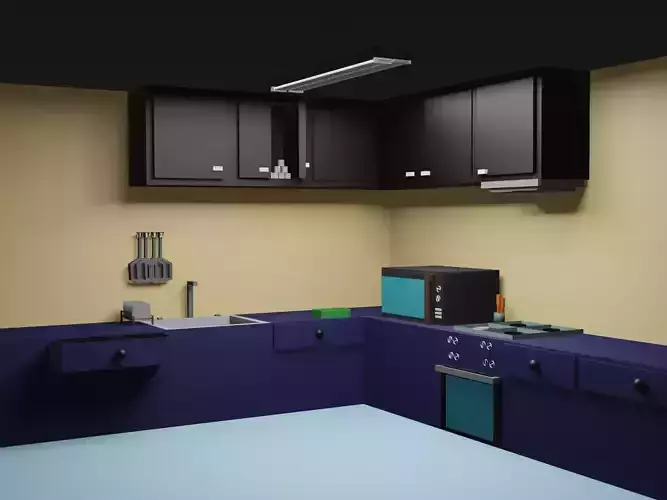 blender object for kitchen