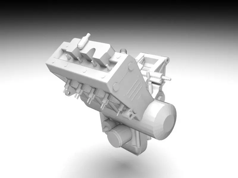 motorcycle engine Free 3D print model