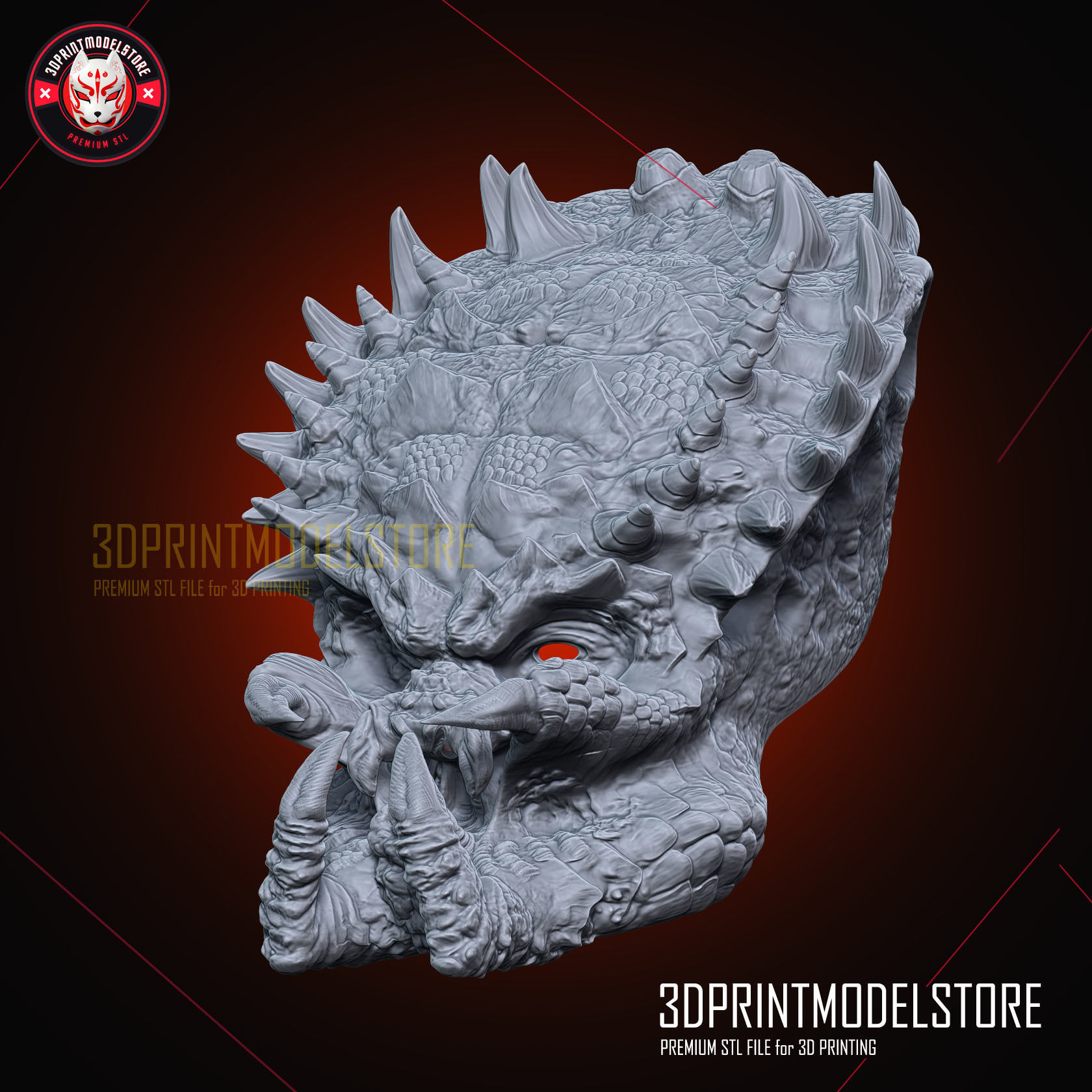 The Predator Helmet - Alien Halloween Cosplay Mask 3D print model_1
