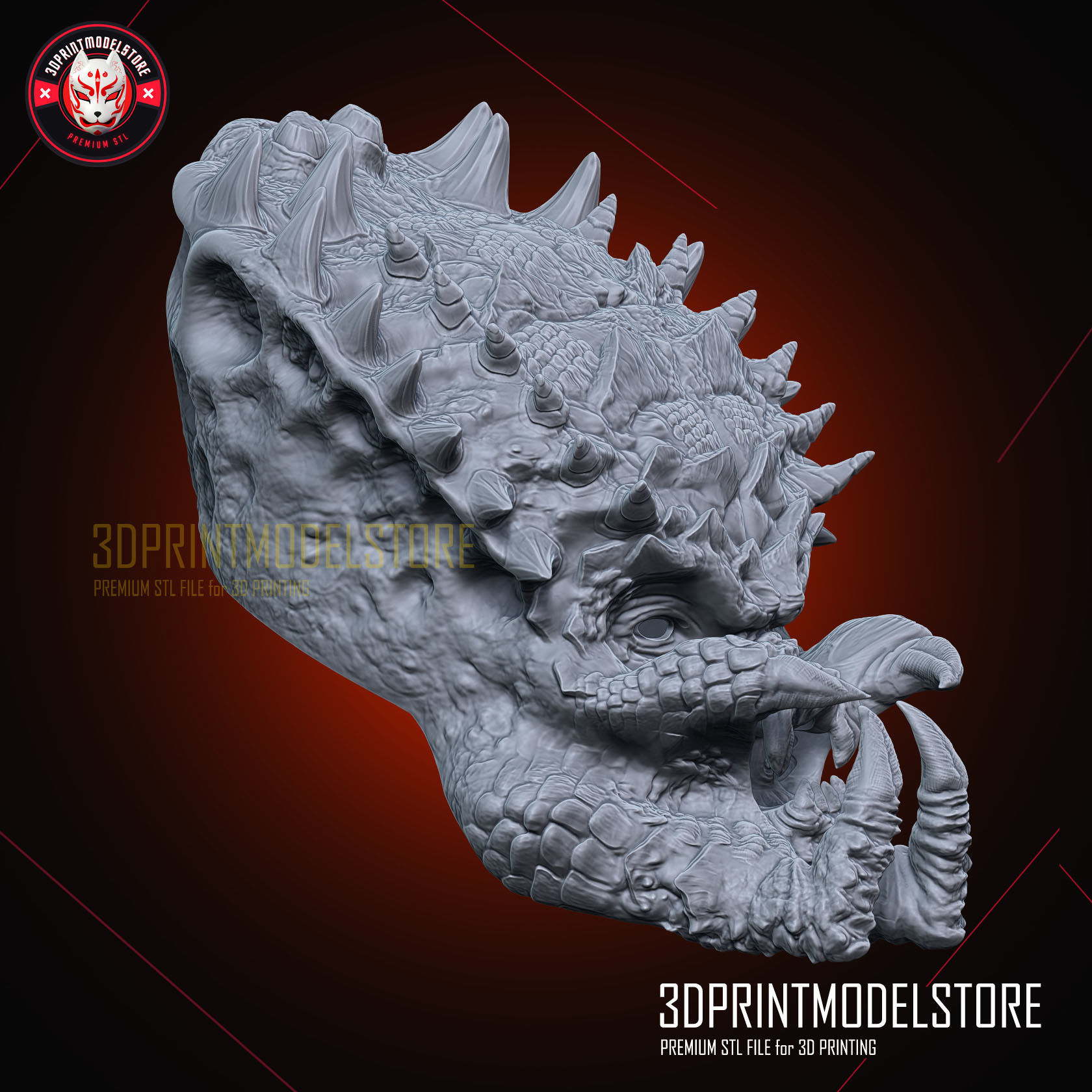 The Predator Helmet - Alien Halloween Cosplay Mask 3D print model_2