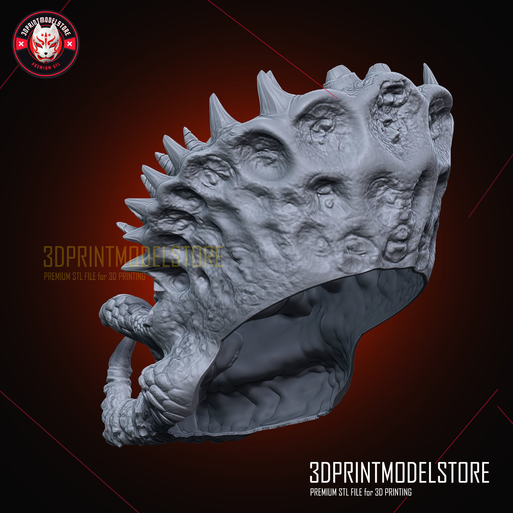 The Predator Helmet - Alien Halloween Cosplay Mask 3D print model_3
