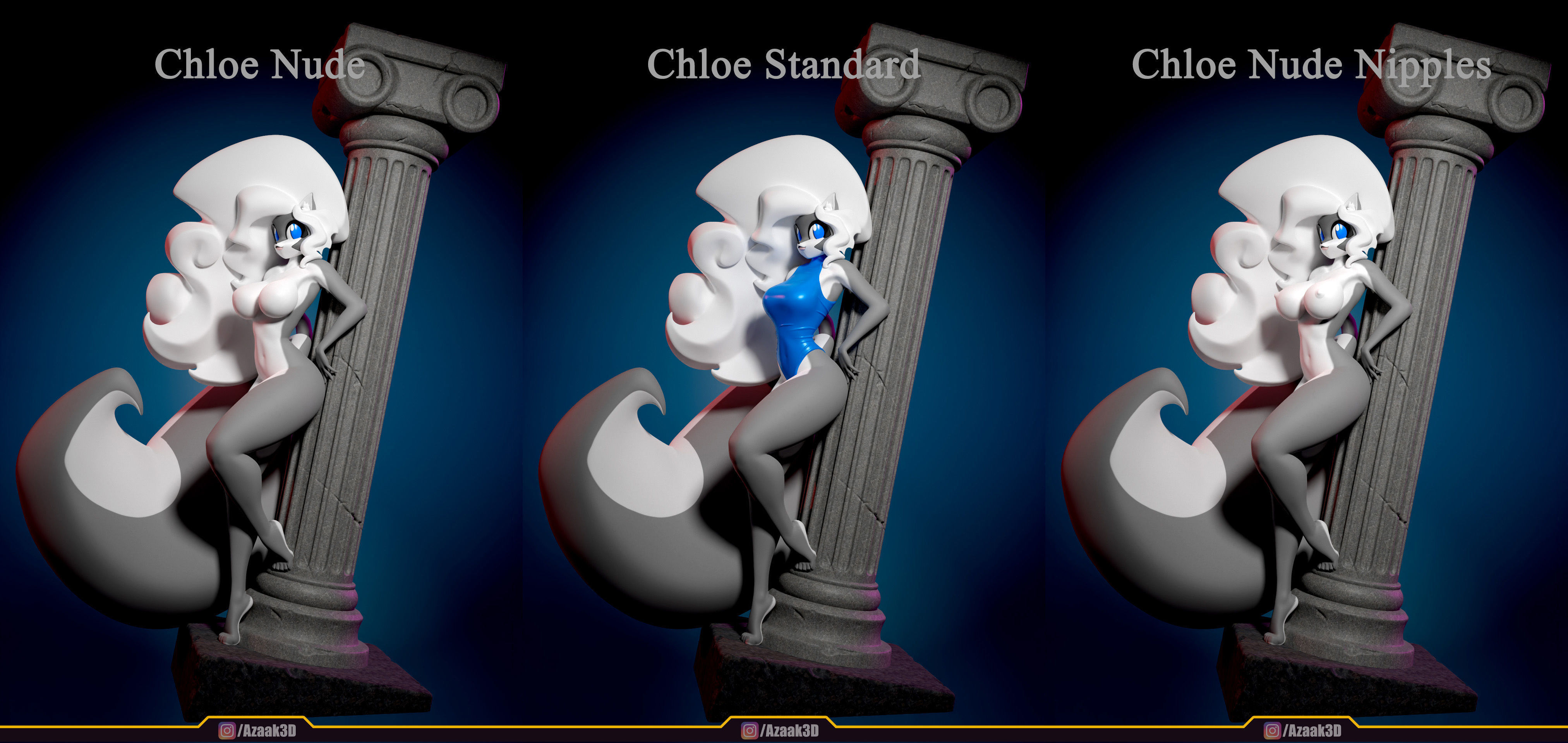 Chloe With NSFW version 3D print model_2