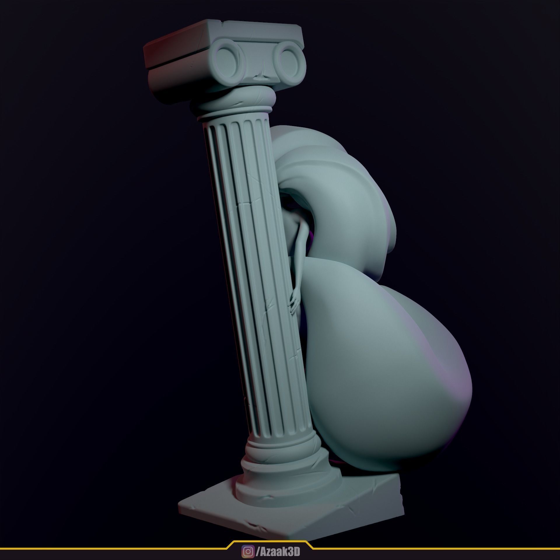 Chloe With NSFW version 3D print model_35