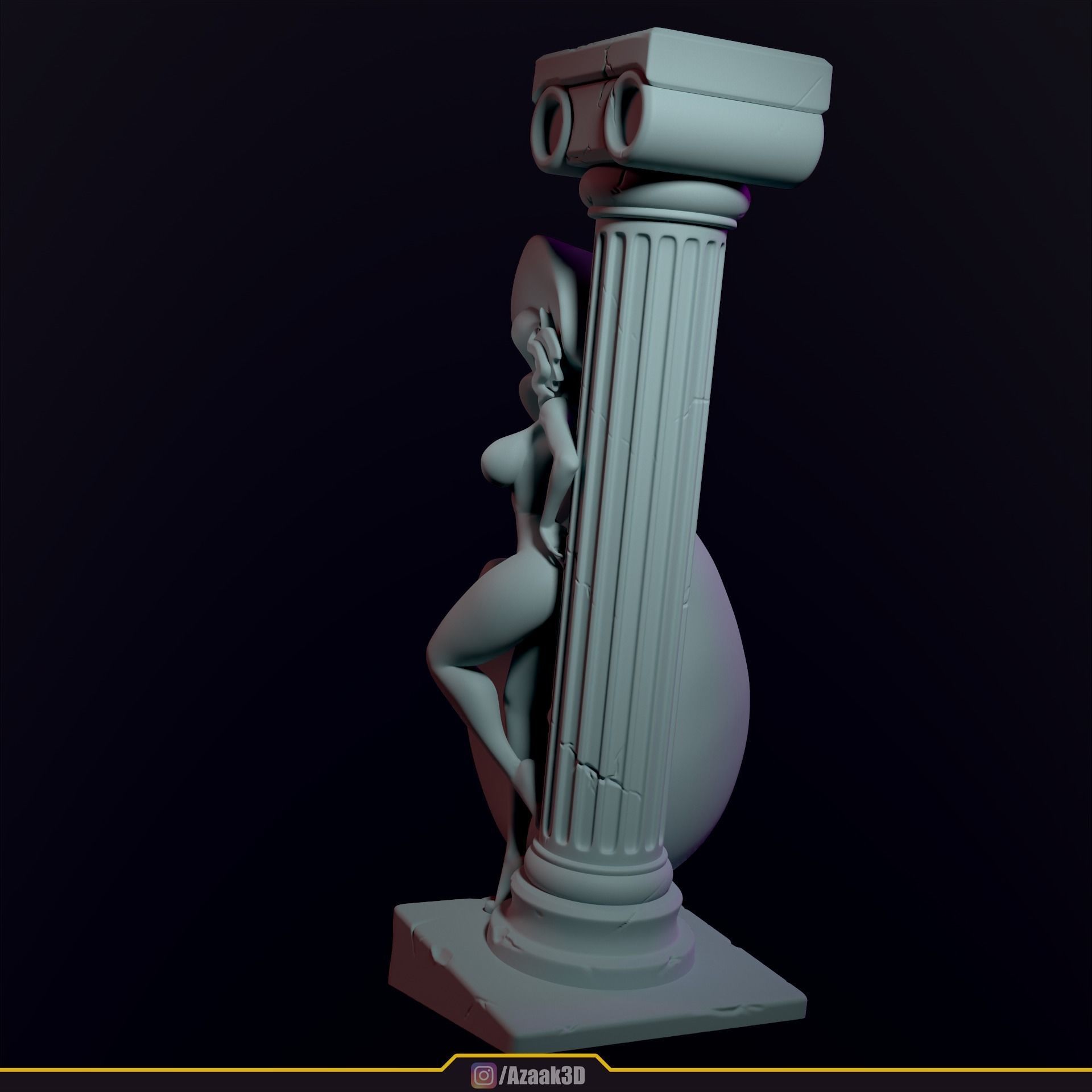 Chloe With NSFW version 3D print model_36