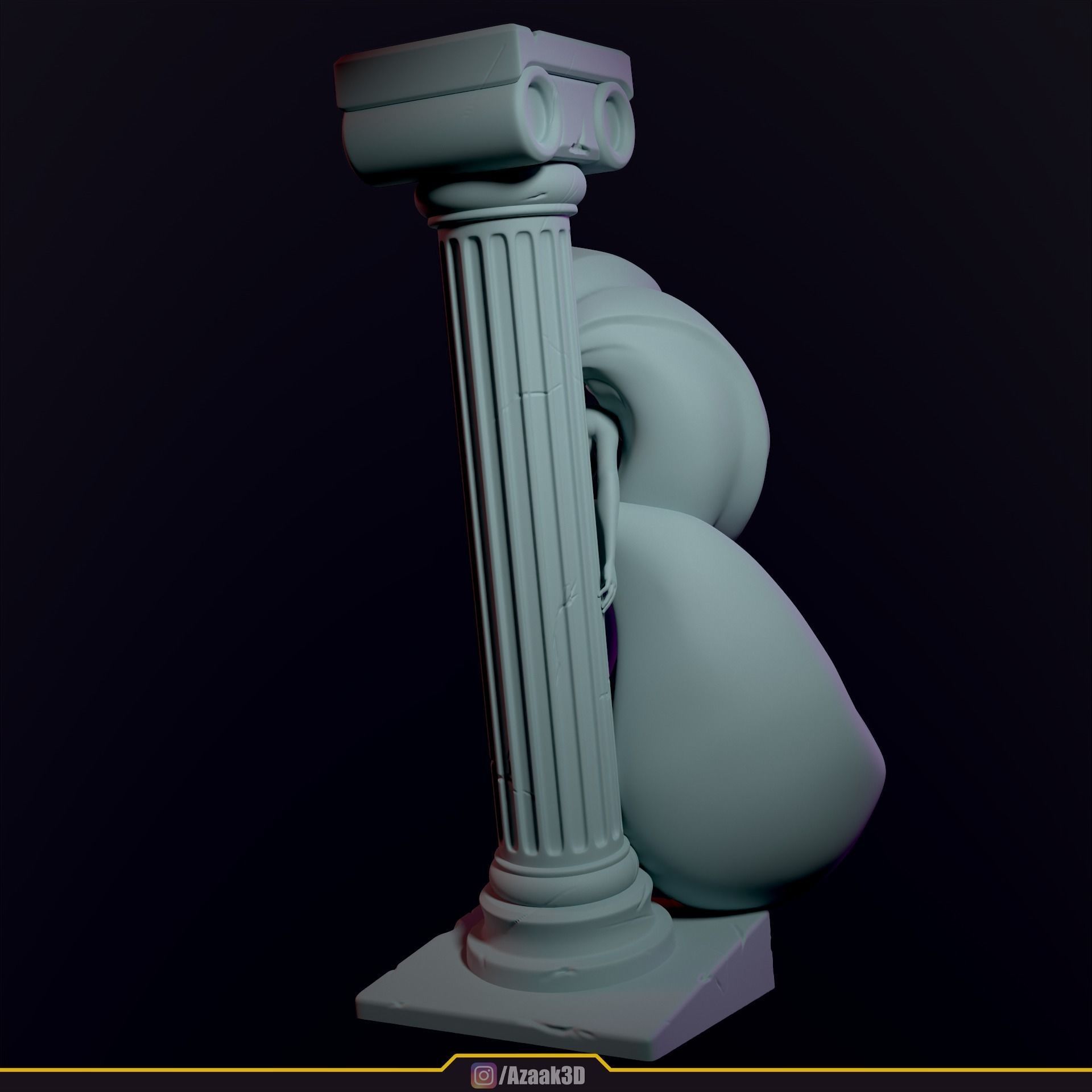 Chloe With NSFW version 3D print model_40