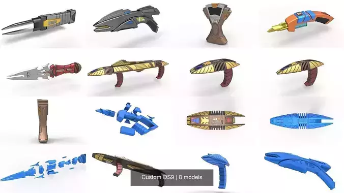 Custom DS9 3D Model Collection
