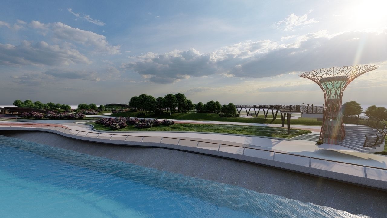 Master park-public park-Private Park Landscape 3D model_8