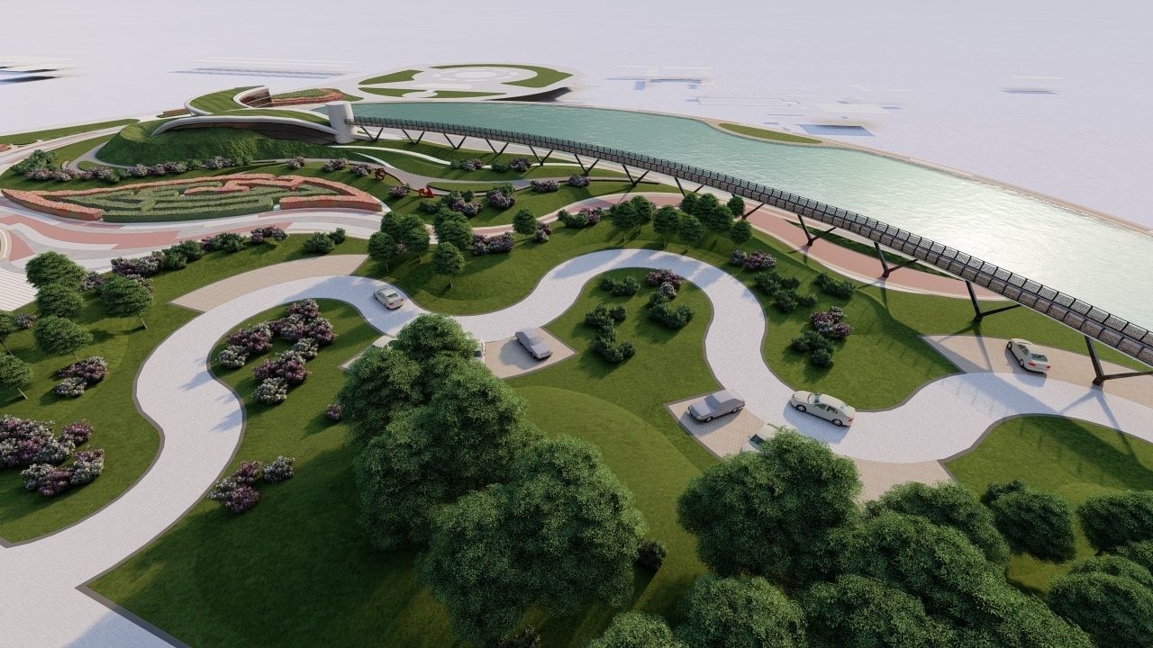 Master park-public park-Private Park Landscape 3D model_19