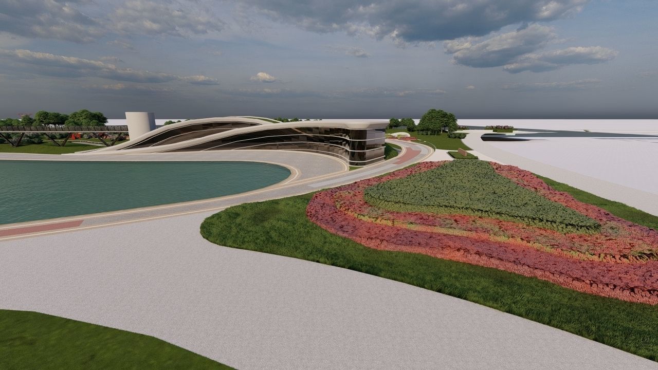 Master park-public park-Private Park Landscape 3D model_16