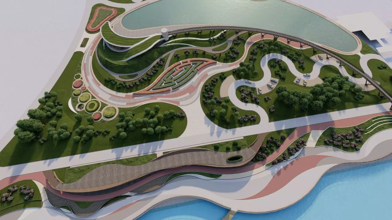 Master park-public park-Private Park Landscape 3D model_0