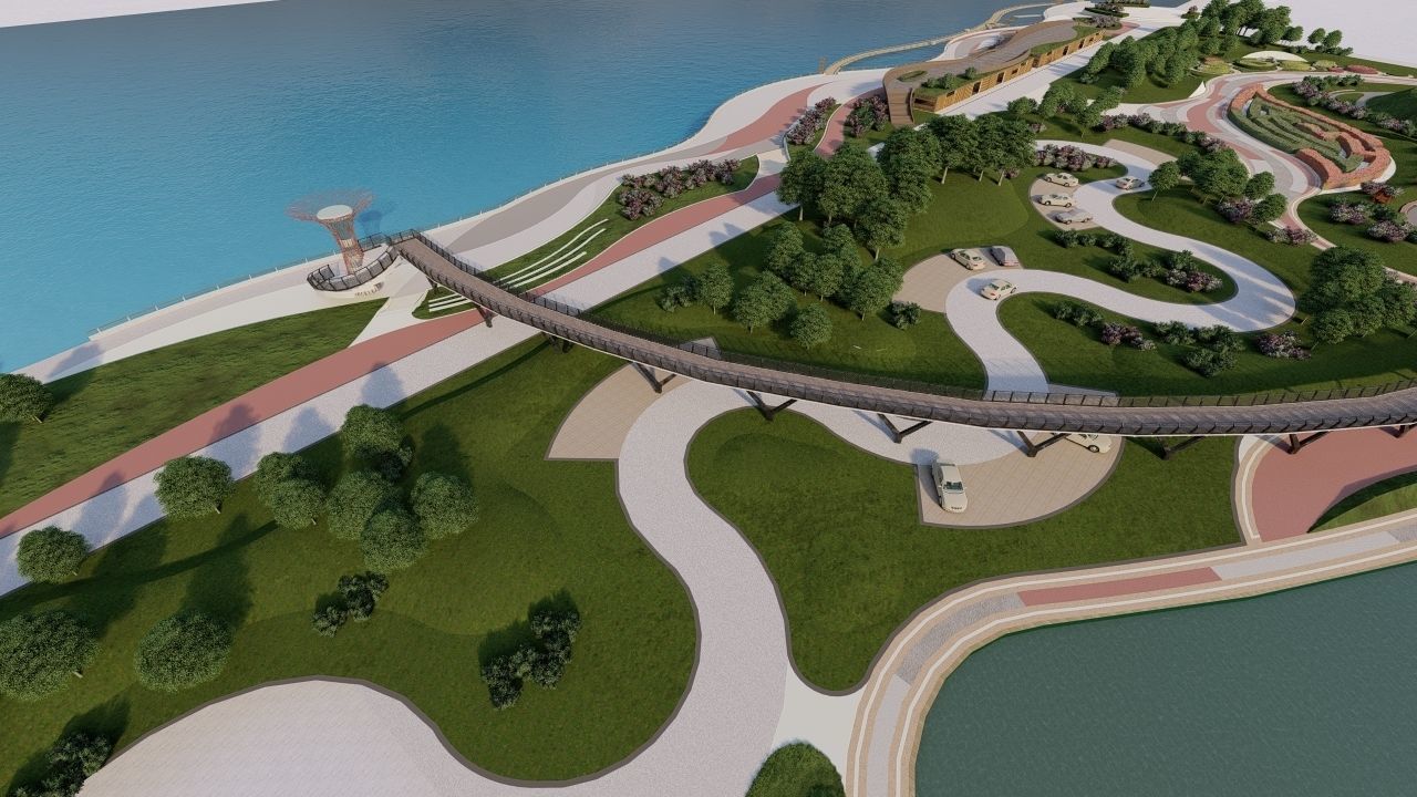 Master park-public park-Private Park Landscape 3D model_6