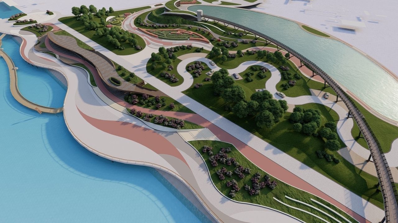 Master park-public park-Private Park Landscape 3D model_5