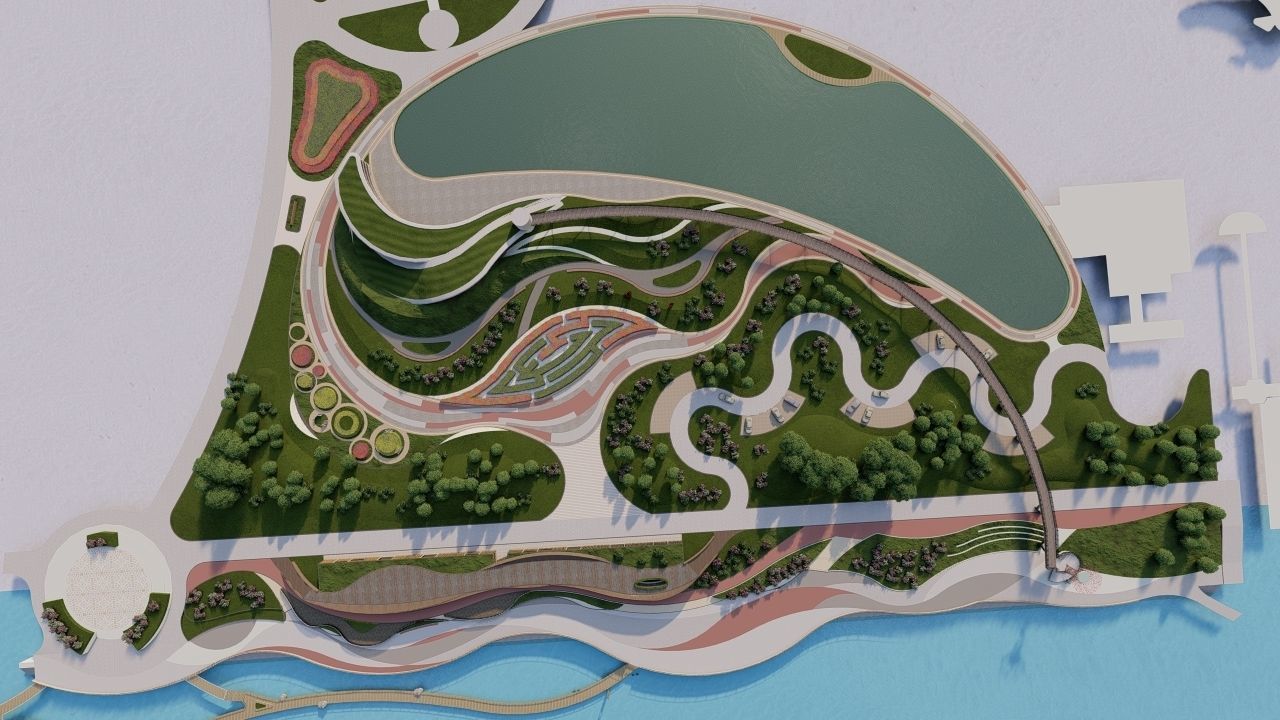 Master park-public park-Private Park Landscape 3D model_1