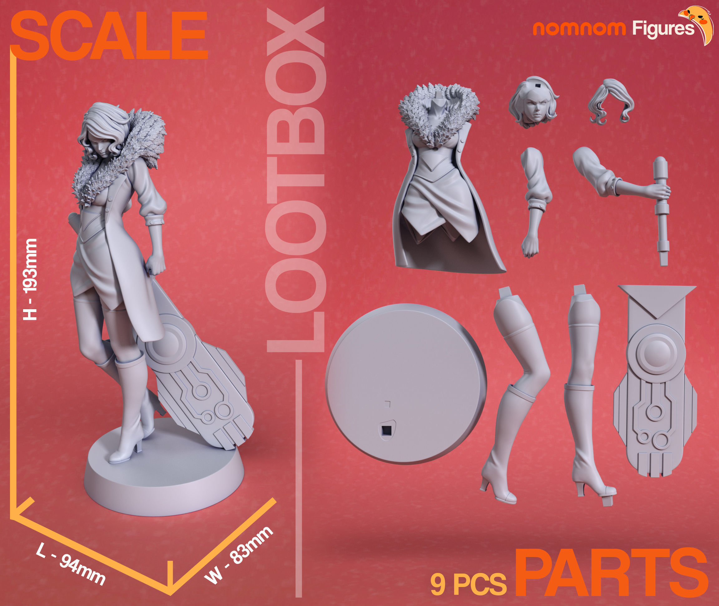 Red - Transistor 3D print model_1