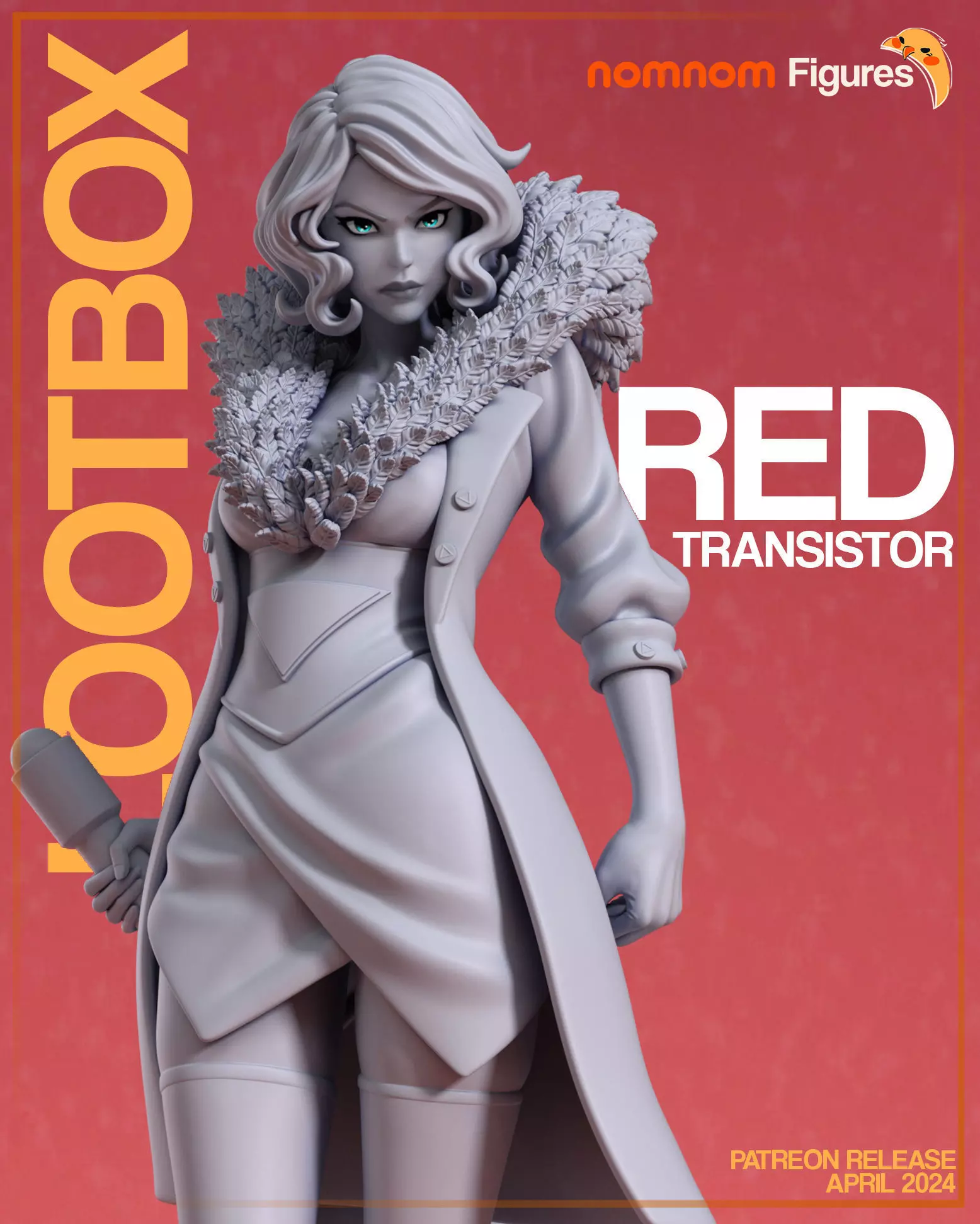 Red - Transistor 3D print model_0