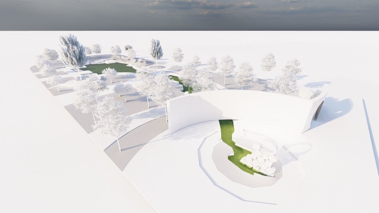 park-public park-Private Park Landscape 3D model_19