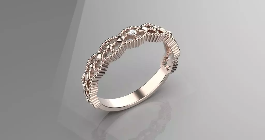 jewelry luxury diamond gold ring 3d model 3D print model