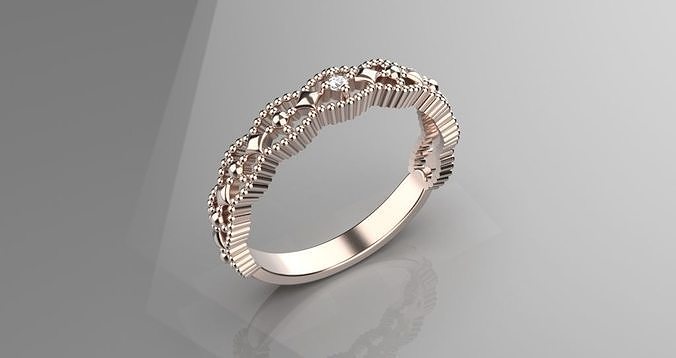 jewelry luxury diamond gold ring 3d model 3D print model
