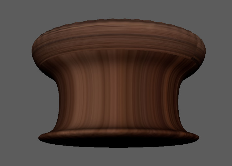 wooden table 3D model_1