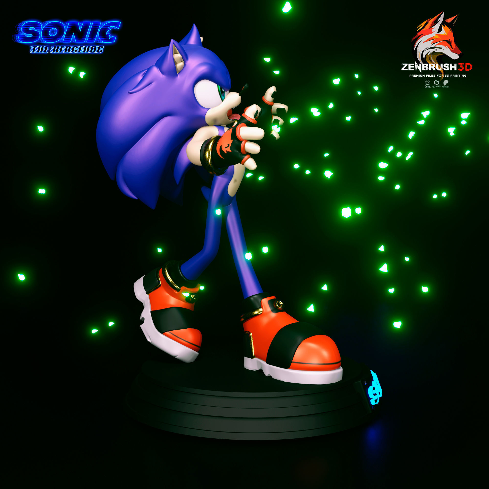 Sonic - the Hedgehog 3D PRINTING 3D print model_3