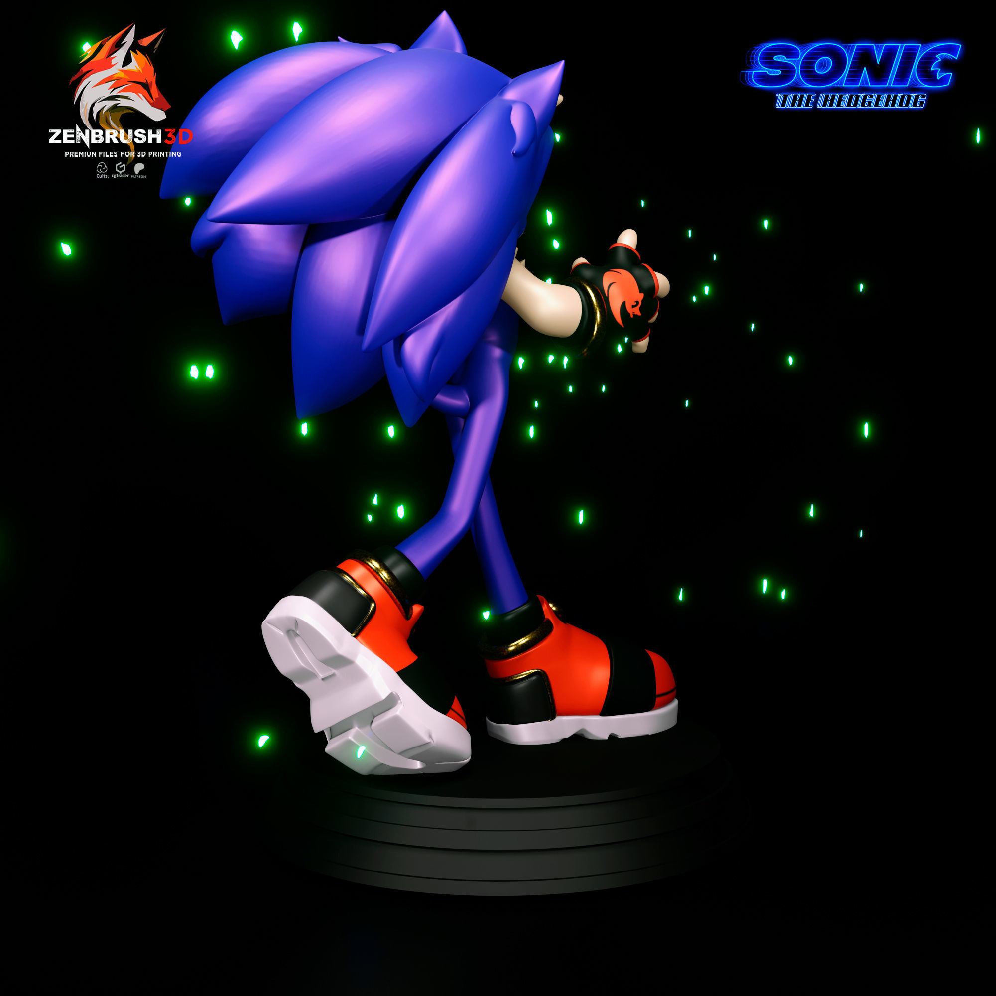 Sonic - the Hedgehog 3D PRINTING 3D print model_4