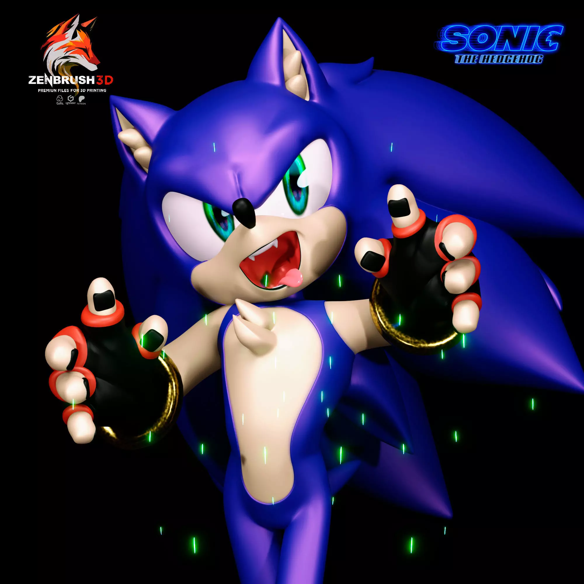 Sonic - the Hedgehog 3D PRINTING 3D print model_0