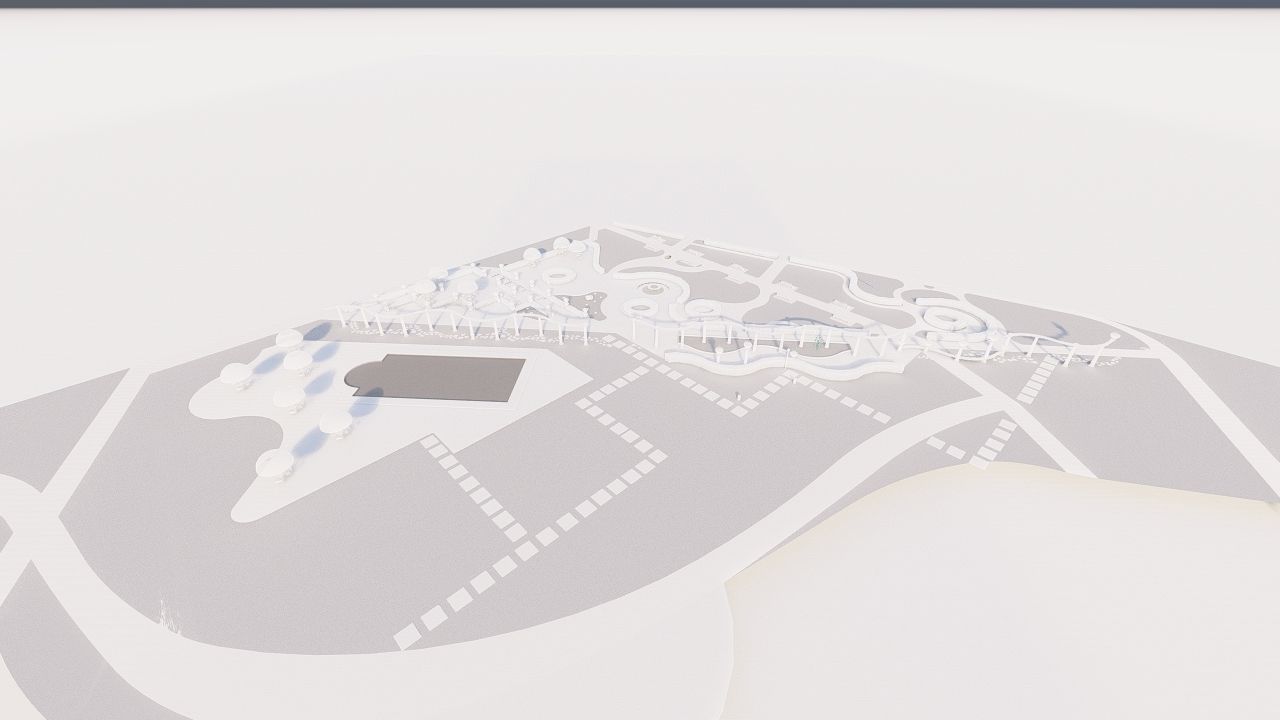 Master park-public park-Private Park Landscape 3D model_9