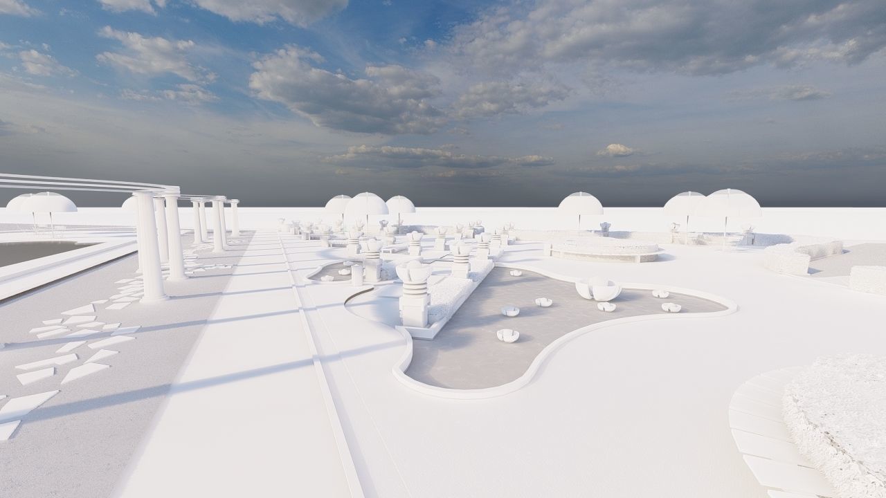 Master park-public park-Private Park Landscape 3D model_7