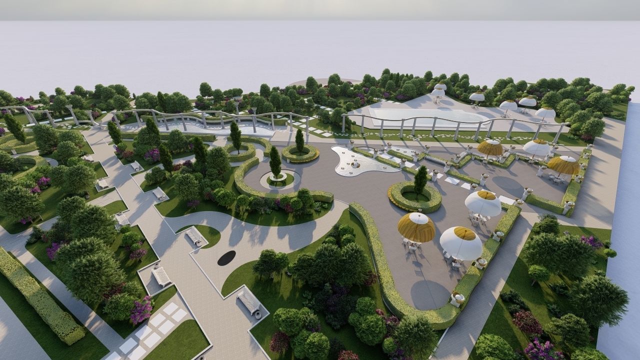Master park-public park-Private Park Landscape 3D model_20