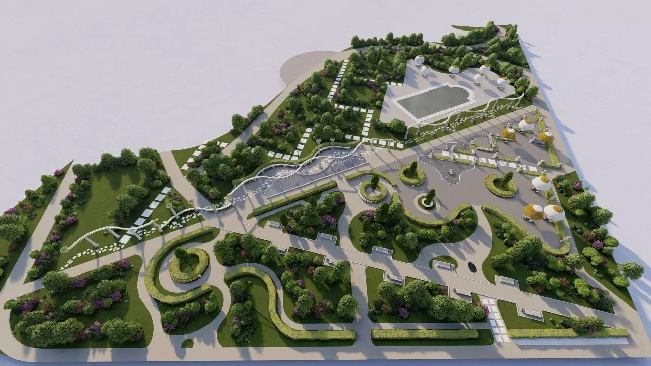 Master park-public park-Private Park Landscape 3D model_0