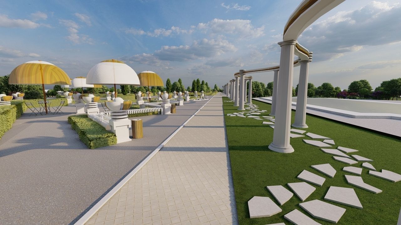 Master park-public park-Private Park Landscape 3D model_25