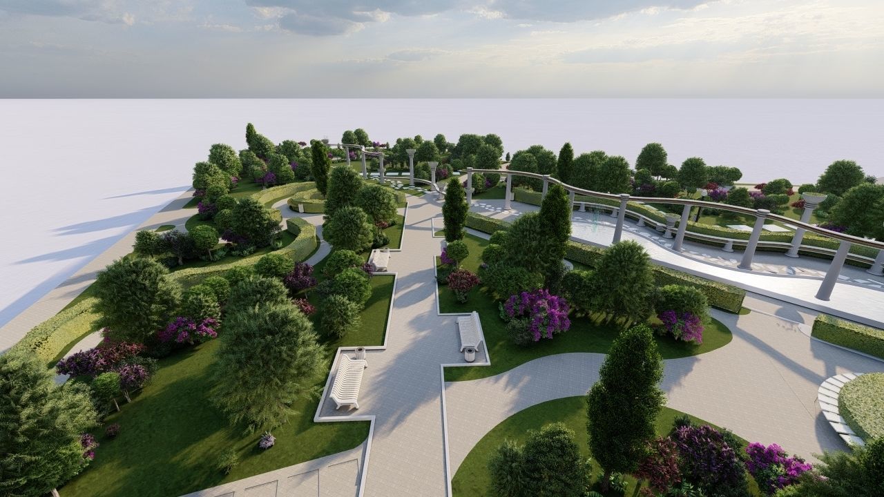 Master park-public park-Private Park Landscape 3D model_27