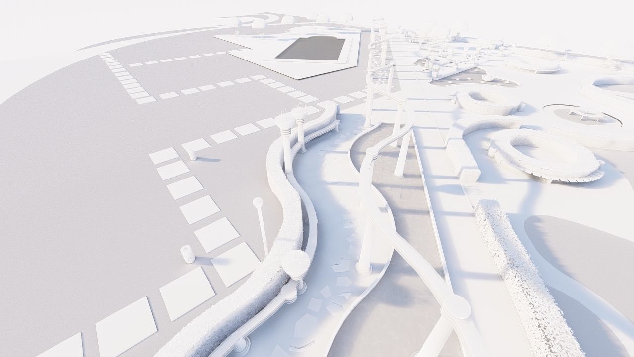 Master park-public park-Private Park Landscape 3D model_12