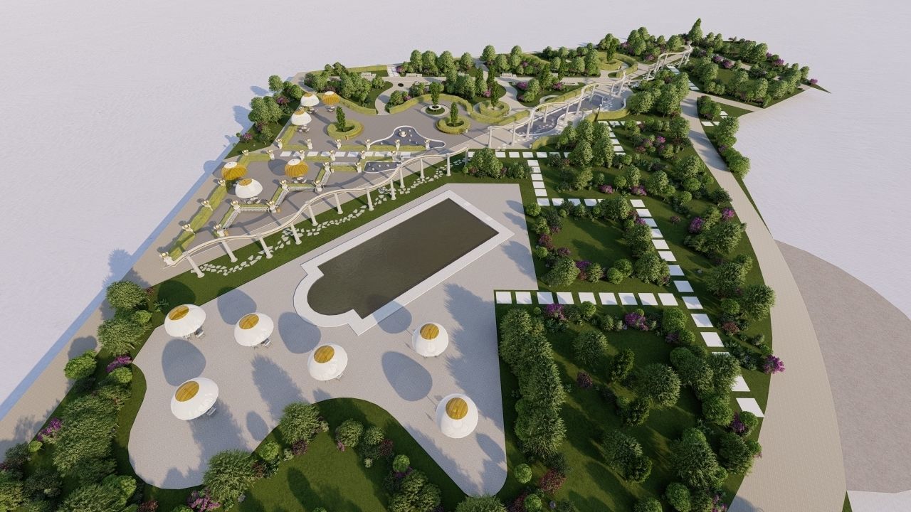 Master park-public park-Private Park Landscape 3D model_22