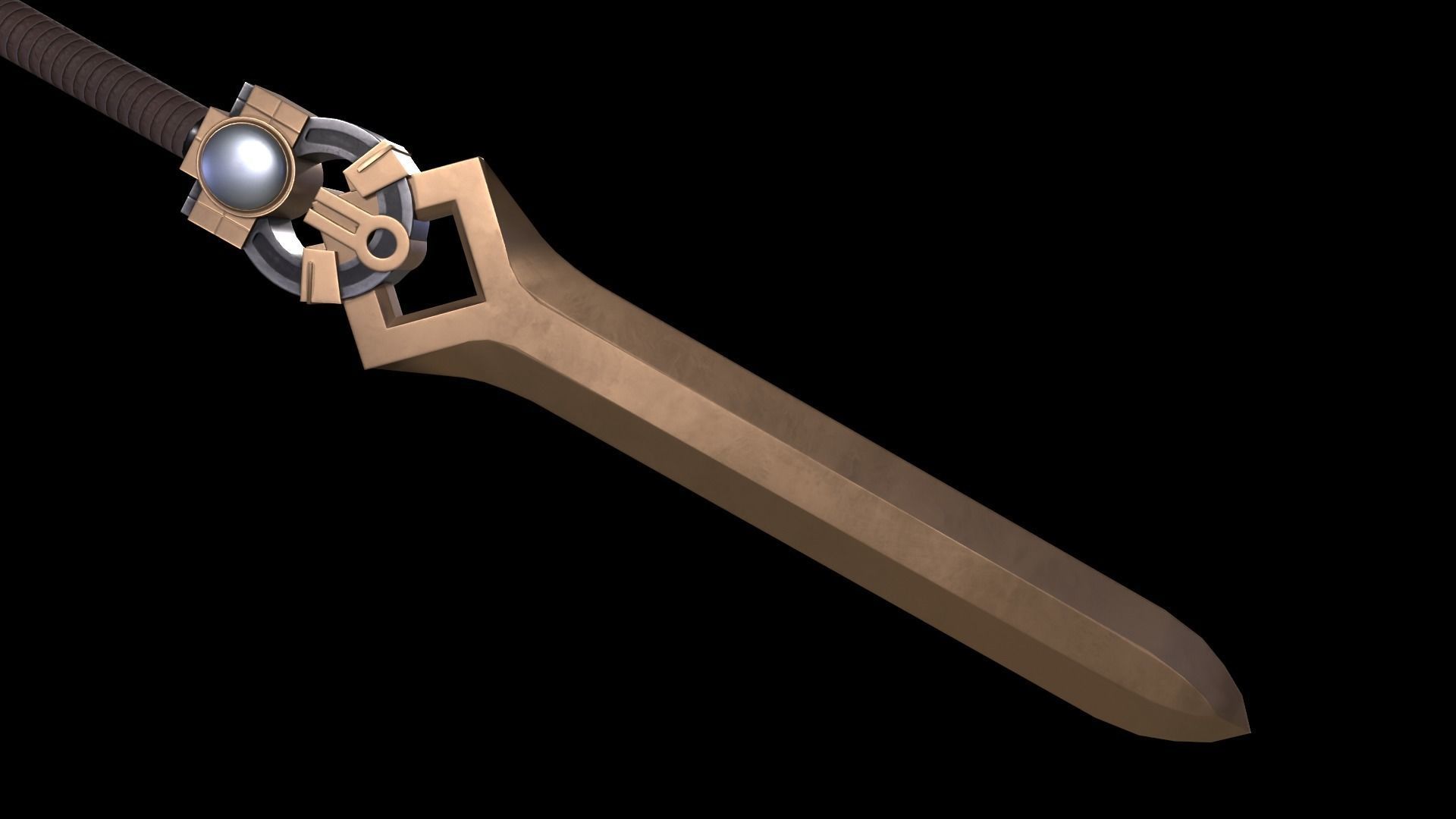 Great Sword Stylized Medieval PBR Low-poly 3D model_4