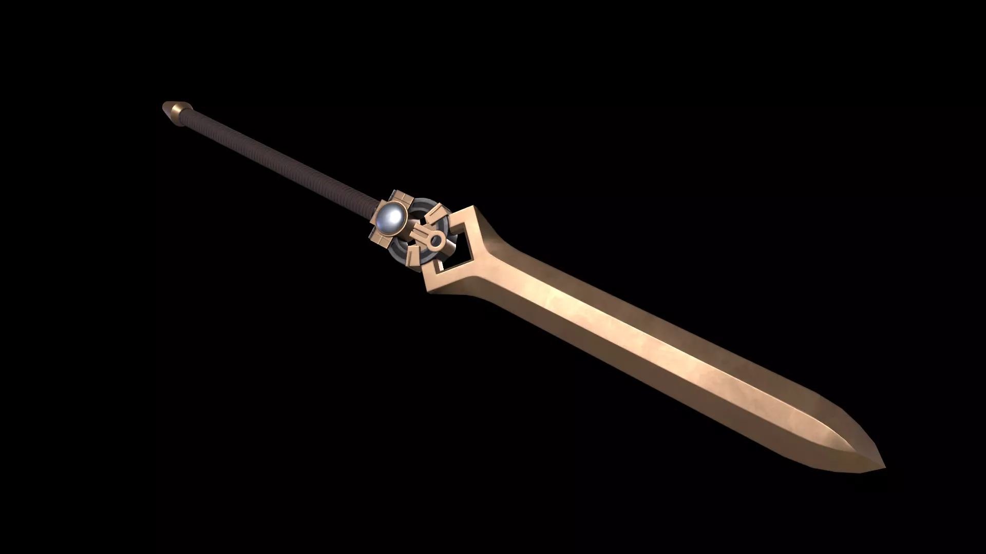 Great Sword Stylized Medieval PBR Low-poly 3D model_0