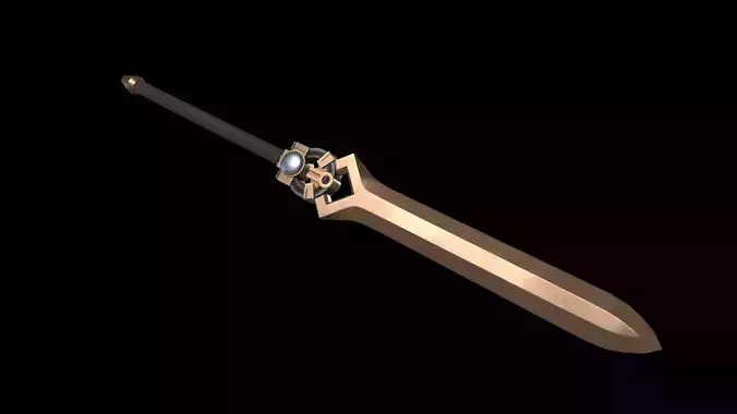 Great Sword Stylized Medieval PBR Low-poly 3D model