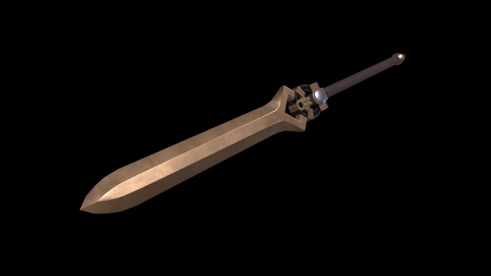 Great Sword Stylized Medieval PBR Low-poly 3D model_7