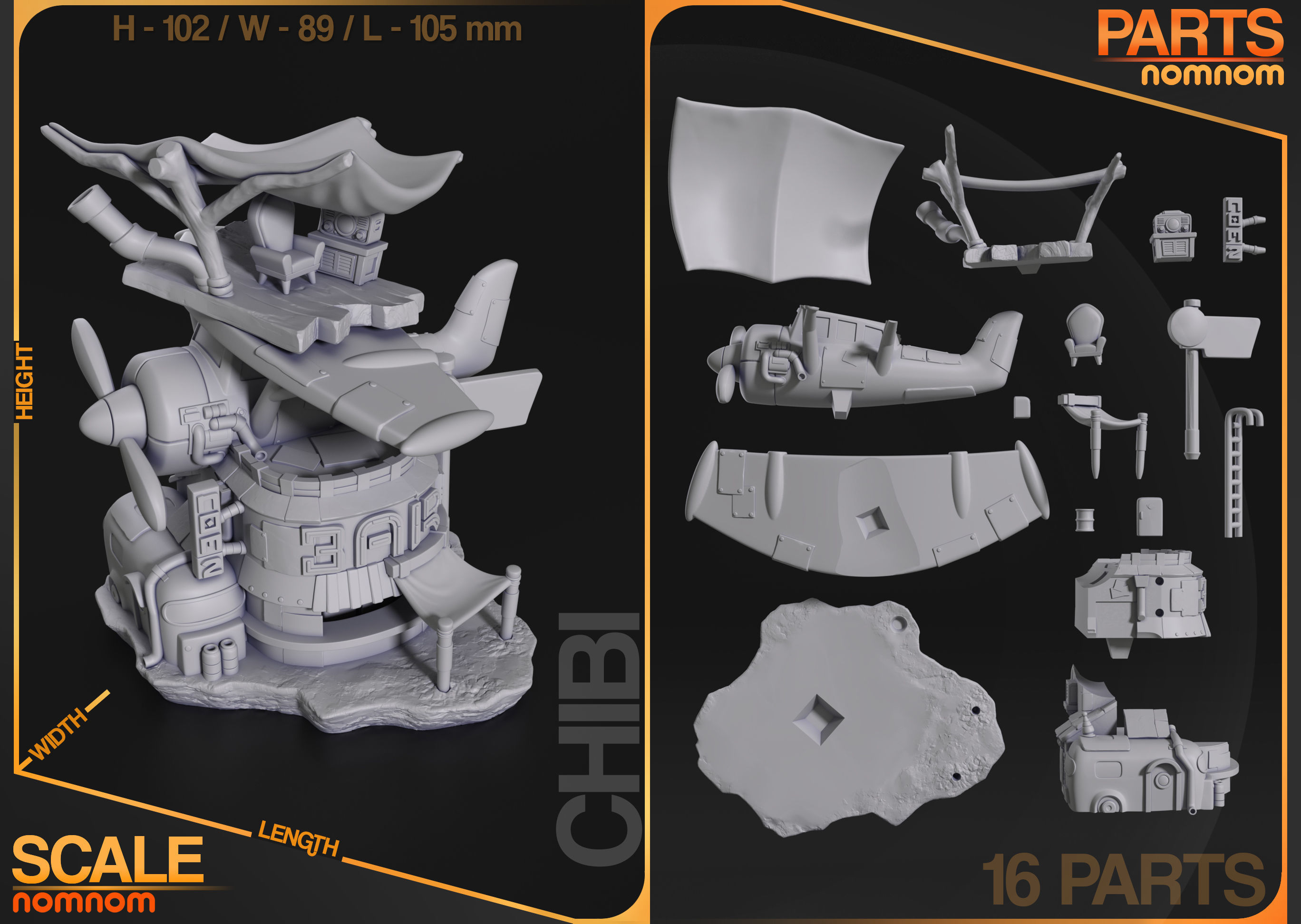 Chibi Flightbar - NomNom Original 3D print model_1