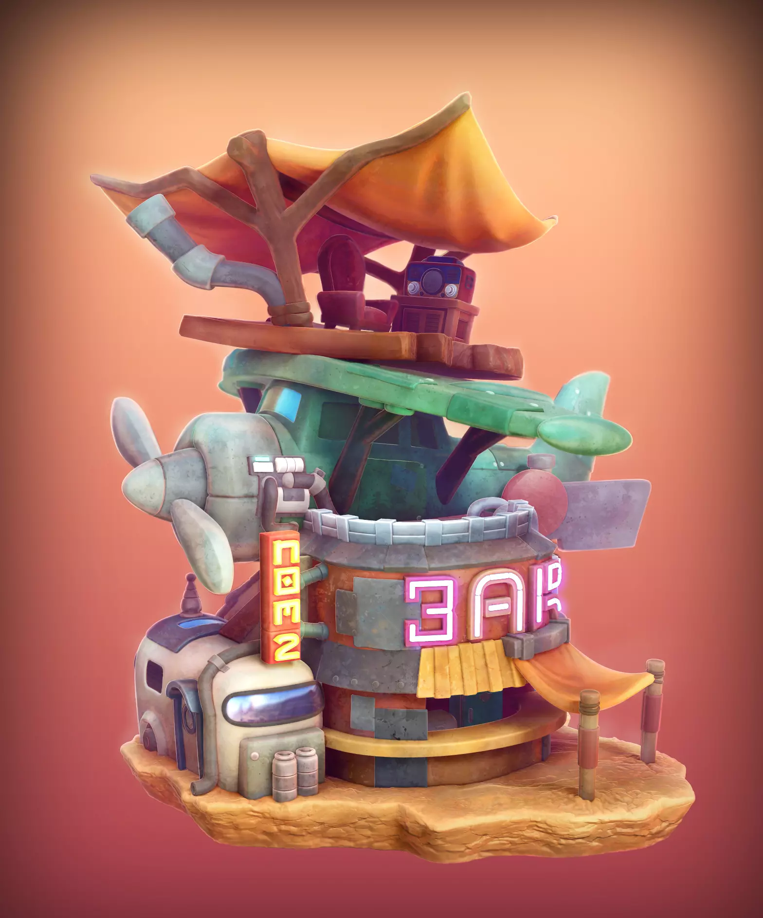 Chibi Flightbar - NomNom Original 3D print model_0