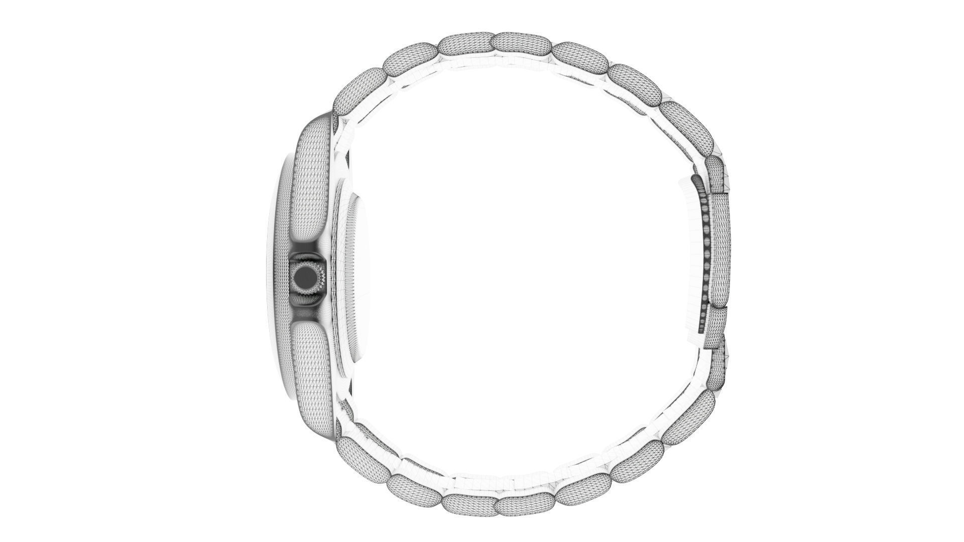 Rolex Explorer II - Black Low-poly 3D model_9