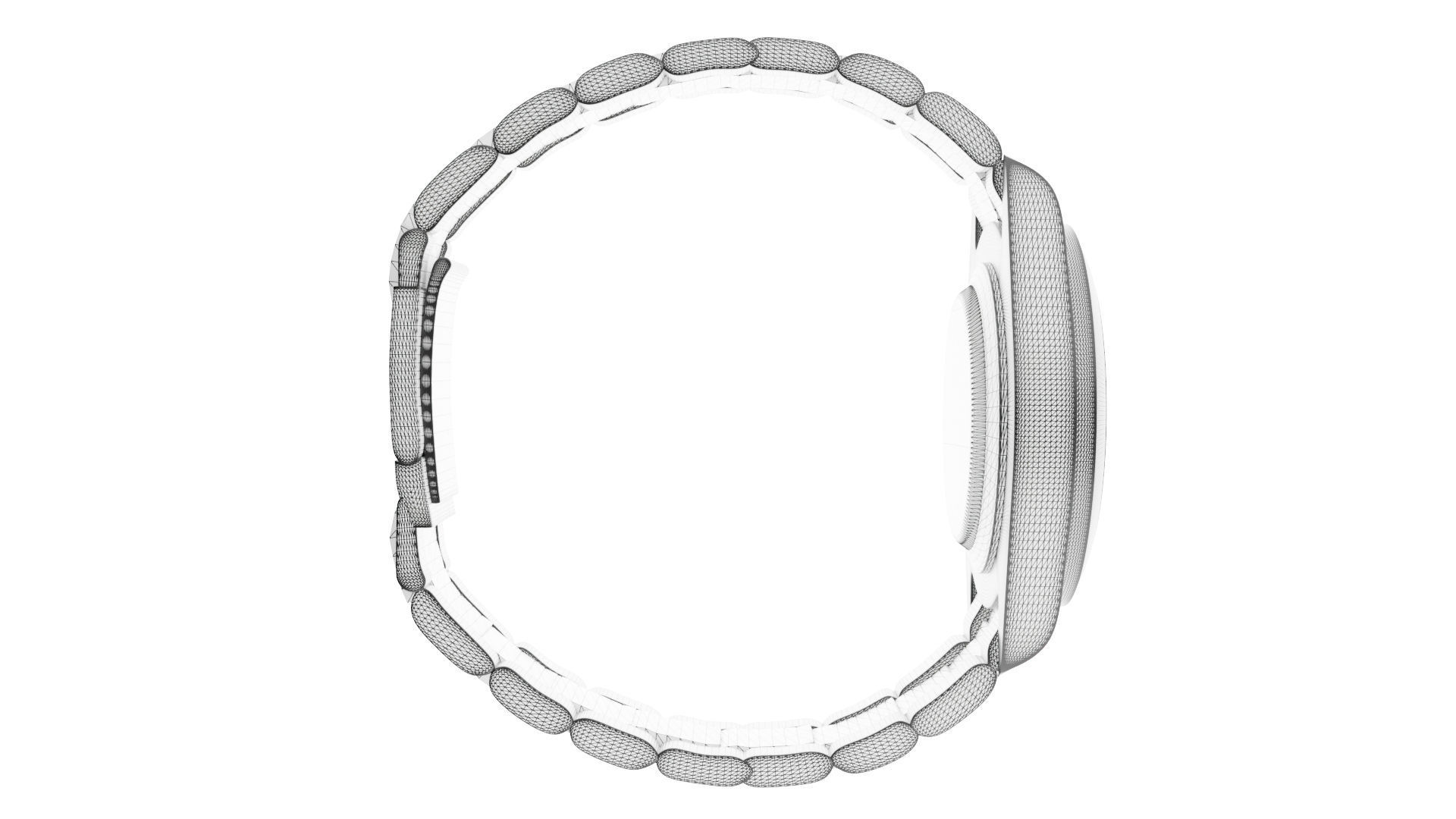 Rolex Explorer II - Black Low-poly 3D model_8